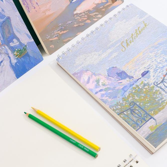 SKETCH BOOK A4 DRAWING BOOK 50 LBR / BUKU GAMBAR SKETSA RING - 5263 BS