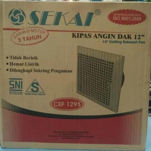 Sekai Exhoust Fan - Blower Hisap Asap - Dinding - Plafon - Tembok -