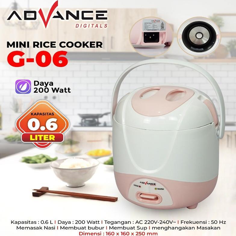 Termurah / Hot Sale Advance Magic Com G-06 Rice Cooker 0.6 Liter Rice Cooker Mini Rice Cooker Low Wa