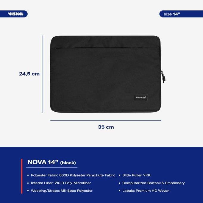 Tas Laptop - Nova Laptop Case 14 Inch - Laptop Sleeve - Visval