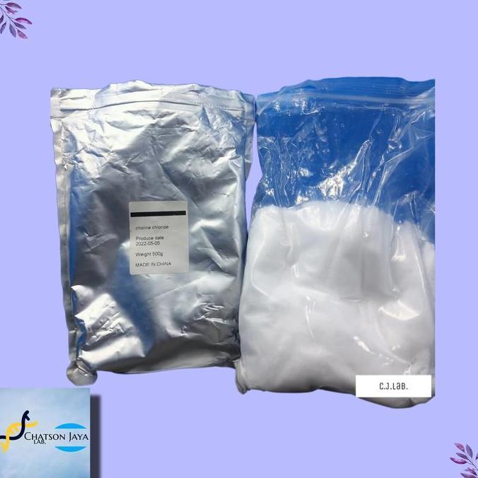Choline Chloride Powder 99% 40 Gr - Kolin Klorida Bubuk 99% 40 Gr Original