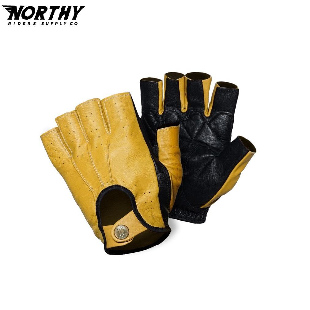 Northy Osborn | Sarung Tangan Motor Kulit Pendek | Leather Half Gloves | Gloves Motor