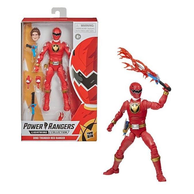Power Rangers Lightning Collection Dino Thunder Red Ranger Figure Set
