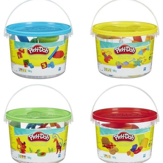 Playdoh Bucket Series Mainan Plastisin Lilin dengan Cetakan PlayDoh