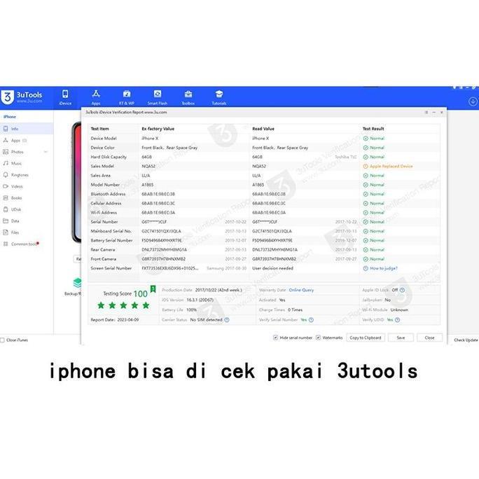 HP APPLE IPHONE X / XS / XR / XS MAX / 64GB 256GB FULLSET SECOND