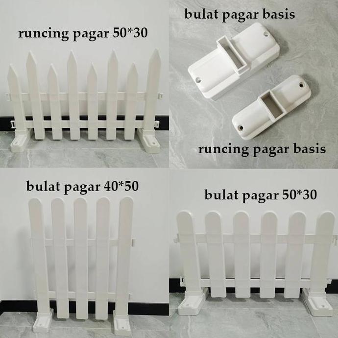 Pagar Plastik / Pagar Taman Putih / Pagar Tanaman