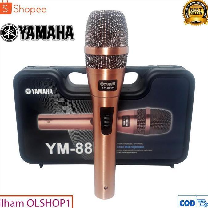 Mic Yamaha Microphone Kabel YM 8800 Super Body Besi Plus koper