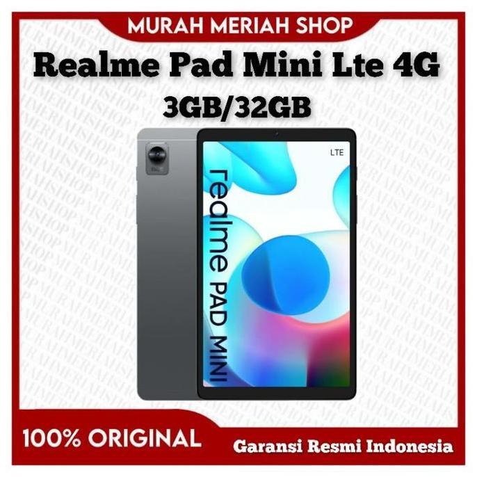 Realme Pad Mini Lte 4G 3/32Gb+4/64Gb Garansi Resmi