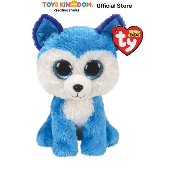 Toys Kingdom Ty Beanie Boos Boneka Hewan Prince Husky Reguler Ty95332