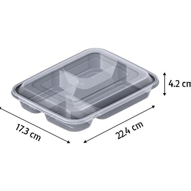 Thinwall Victory Bento 4 Sekat / Thinwall Bento / Kotak Makan Bento