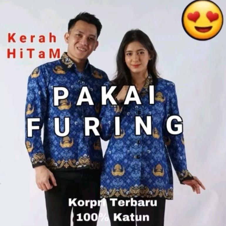 Tahan Lama Seragam Batik Korpri Wanita Dan Pria(Korpri Terbaru)