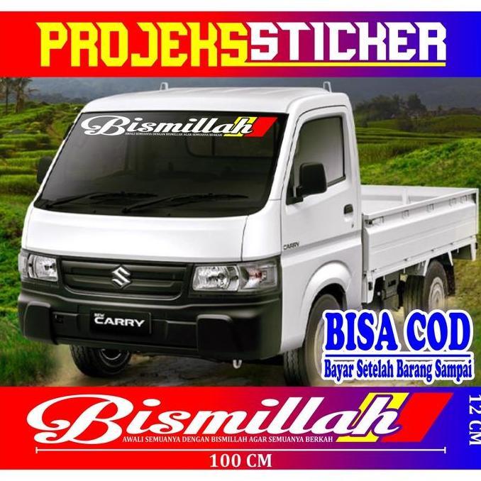 Cutting Stiker Mobil Variasi Kaca Depan Mobil Kata Kata Truk Canter