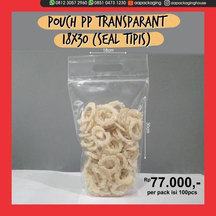 Stand Up Pouch Plastik PP 18 x 30