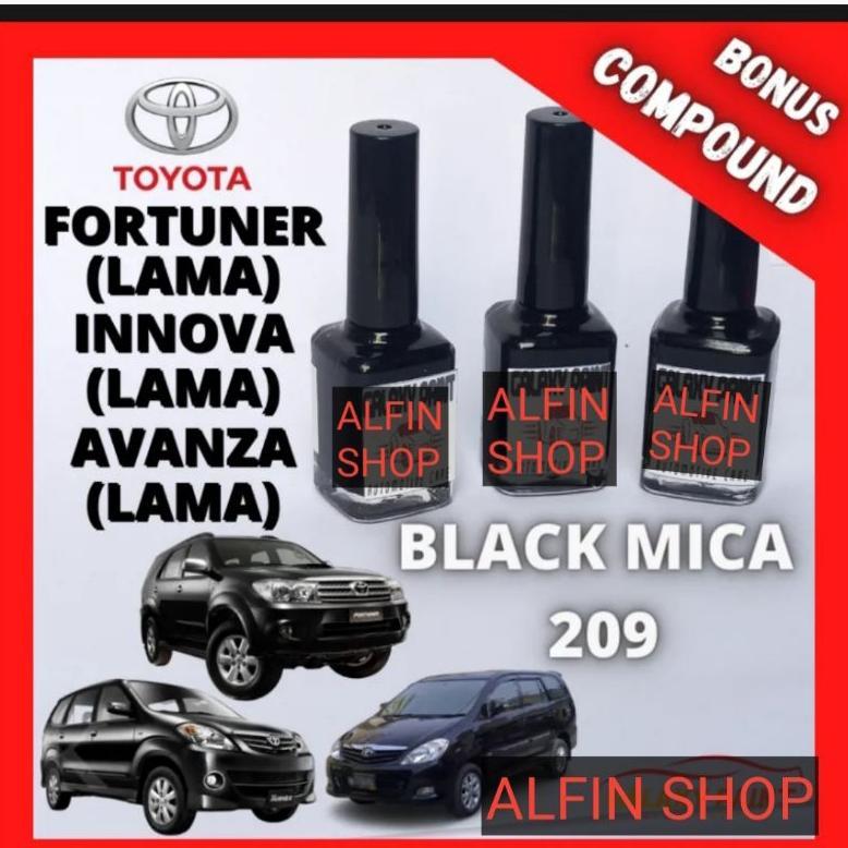 Cat Mobil Oles Toyota Black mica Hitam Metallic 209 Penghilang Baret Body Murah