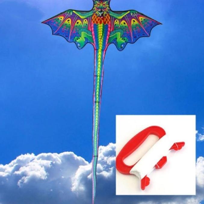 Mainan Layangan Anak Bentuk Naga 3D atau Layang layang Dragon besar