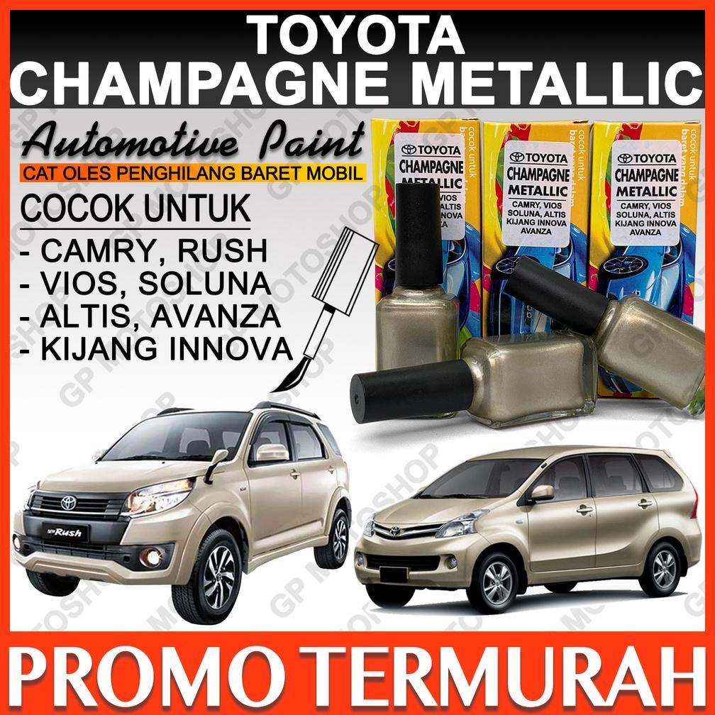 TOYOTA SILVER CHAMPAGNE METALLIC CAT OLES PENGHILANG BARET MOBIL LECET GORES CAT KUNING METALIK GOLD