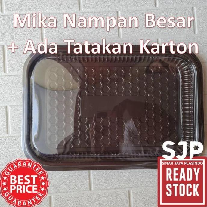 Mika Nampan Plastik Besar / Mika kue besar /Mika Box Besar Ada Tatakan