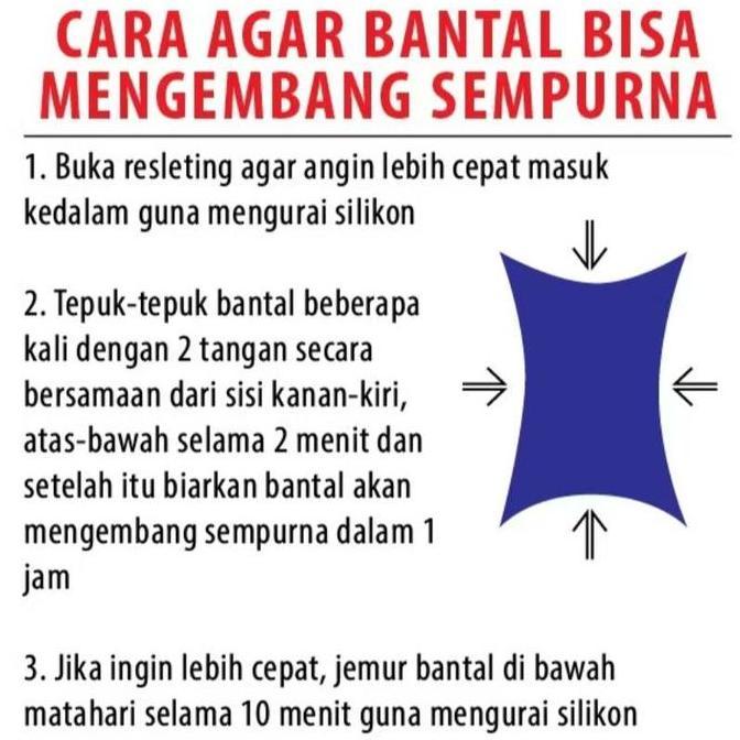 BANTAL STANDART HOTEL 100% SILICON (BUKAN DAKRON) KALAU DAKRON CEPAT KEMPES. SILICON jauh lebih bagu