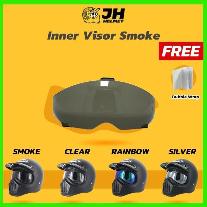 Kaca Inner Visor Silver Helm Cakil HBC | Kaca Helm Cakil