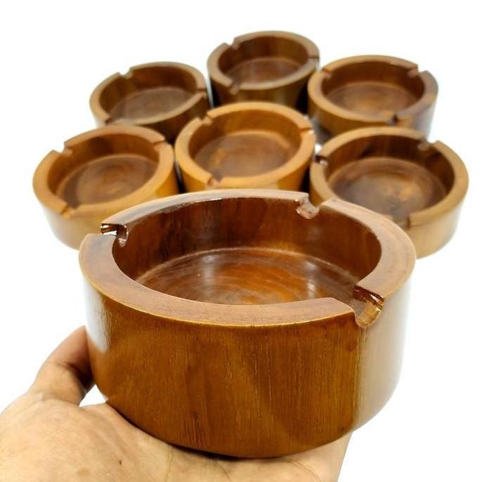 Asbak Rokok Unik Antik Dari Kayu Jati Asli