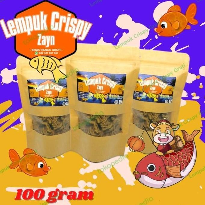 LEMPUK CRISPY 100 GRAM IKAN KHAS DANAU RANU GRATI