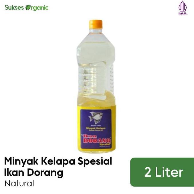 Minyak Kelapa Spesial Ikan Dorang BOTOL 2 Liter SUM