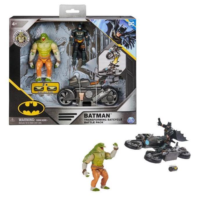 Batman DC Comics Figure Transforming Batcycle Battle Pack