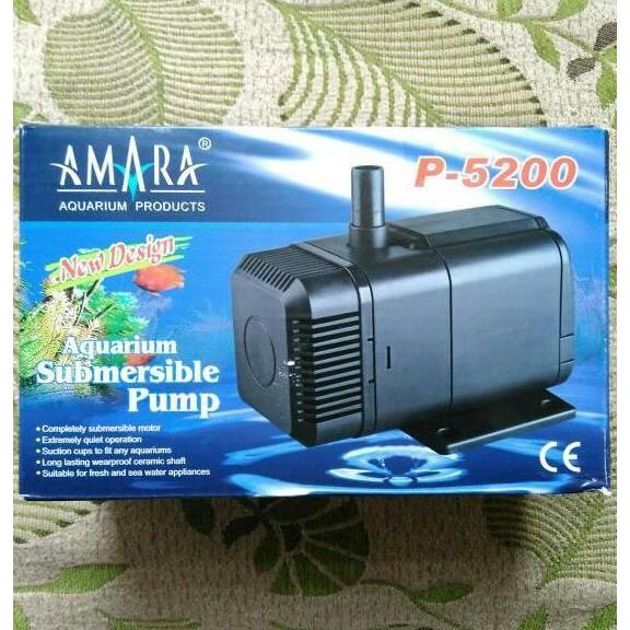 Yujitaro- Submersible Pump Amara P-5200, Pompa Celup Air Hidroponik, Kolam Ikan