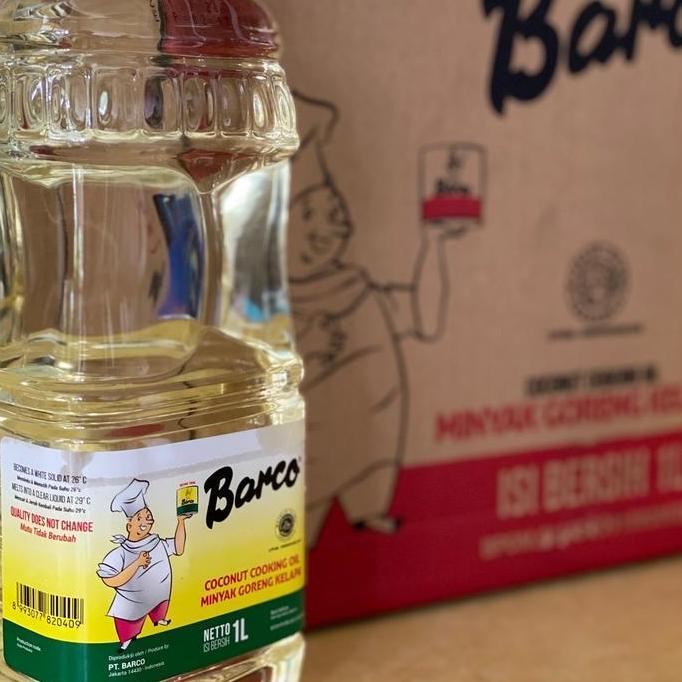 Master- Minyak Goreng Barco 1 Liter Botol Dus Isi 12