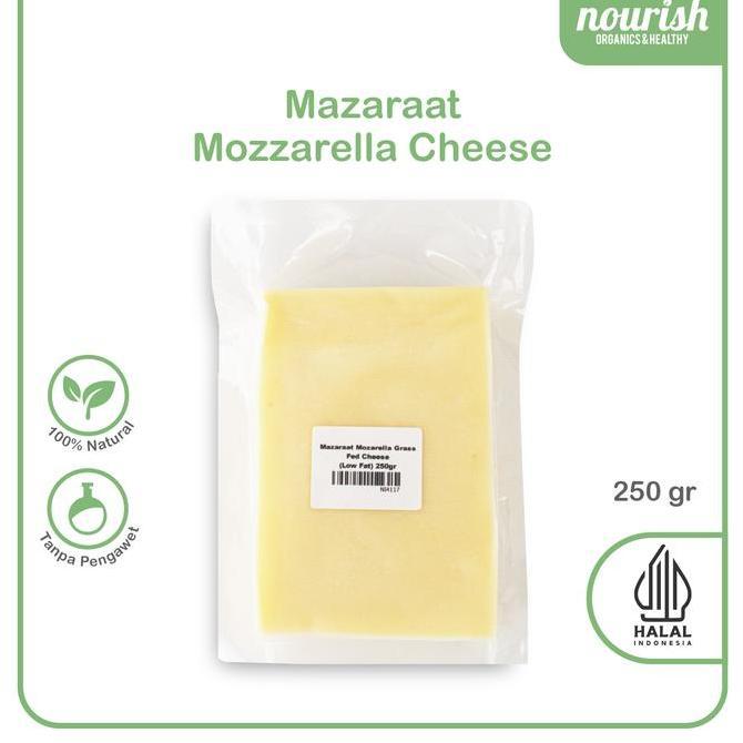 Maxmilt- Mazaraat Mozarella Grass Fed Cheese (Keju Mozarella Low Fat) 250 Gr