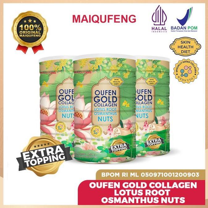 Glow- Oufen Lotus Root Powder Maiqufeng Original Bpom Ri Halal - Gold Osmanthus