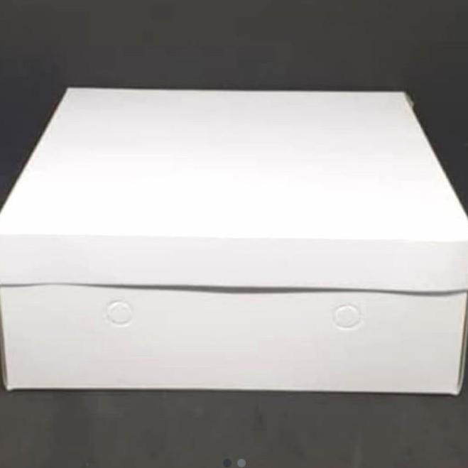Kotak Dus Kue 50 x 50 Tinggi 15 cm Wadah Roti Cake Tebal 50cm Putih