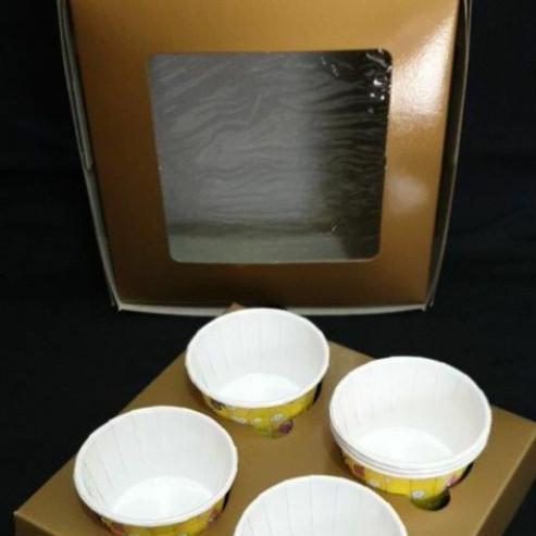 DUS CUPCAKE SATUAN / DUS MUFFIN / DUS CUPCAKE GOLD PER PCS