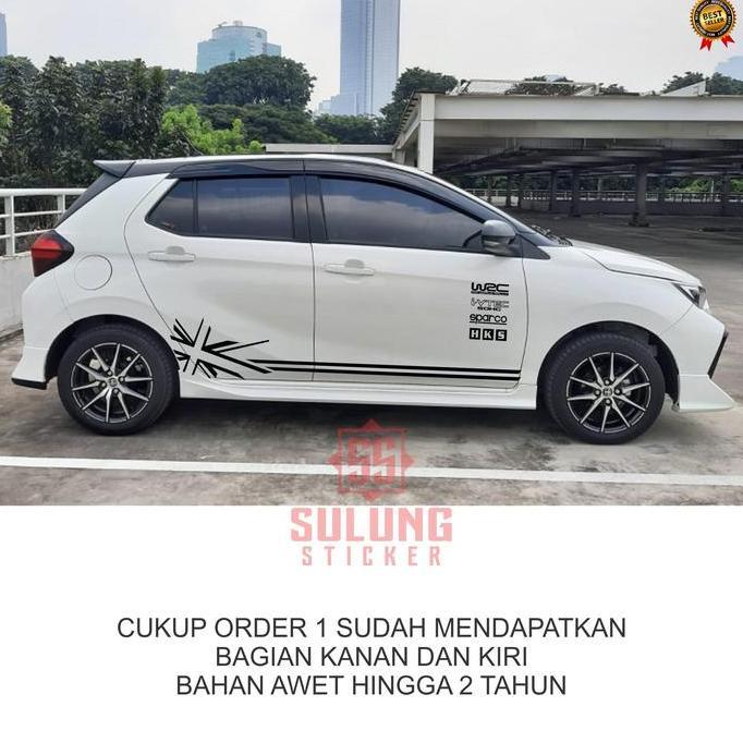 Stiker Mobil Simple Agya Ayla Yaris Jazz Brio Aksesoris Variasi Keren