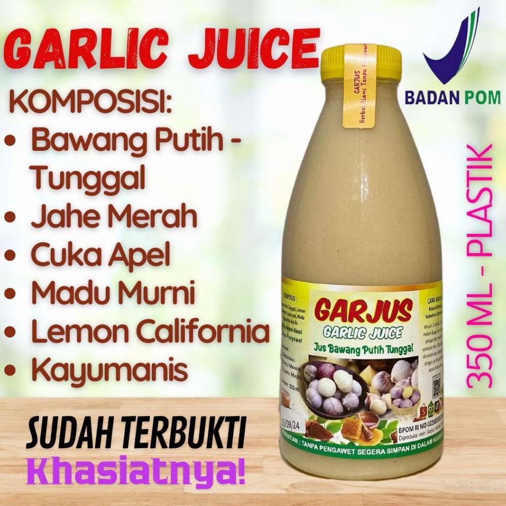 Jus Bawang Putih Tunggal, Lemon California, Cuka Apel, Jahe Merah, Madu Murni Dan Kayu Manis - Detox