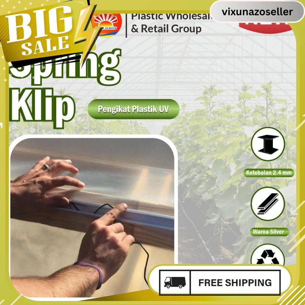 Penjepit Plastik Uv / Spring Klip Alat Pasang Plastik Uv Termurah