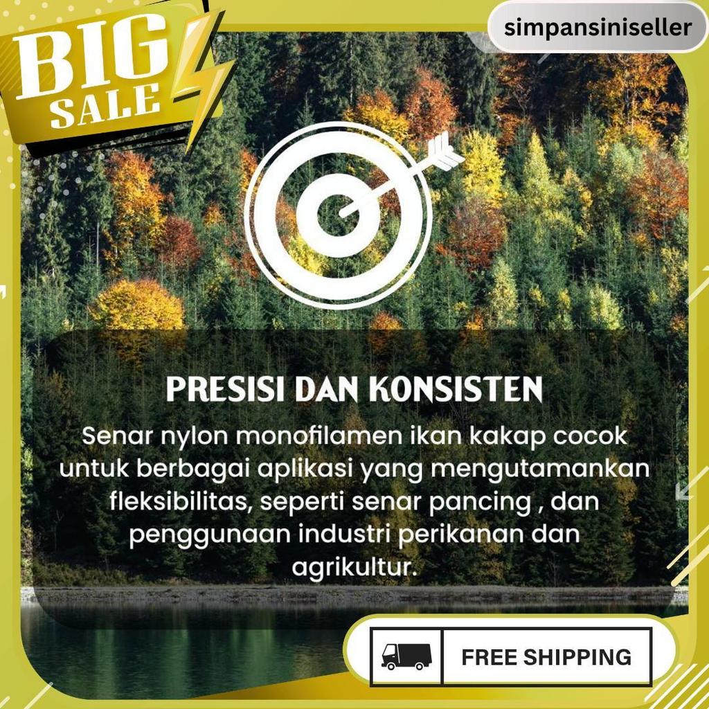 Senar Cap Ikan Kakap  Ukuran 400 (25)  Per Roll /Tali Senar Pancing / Senar Layangan Meledak