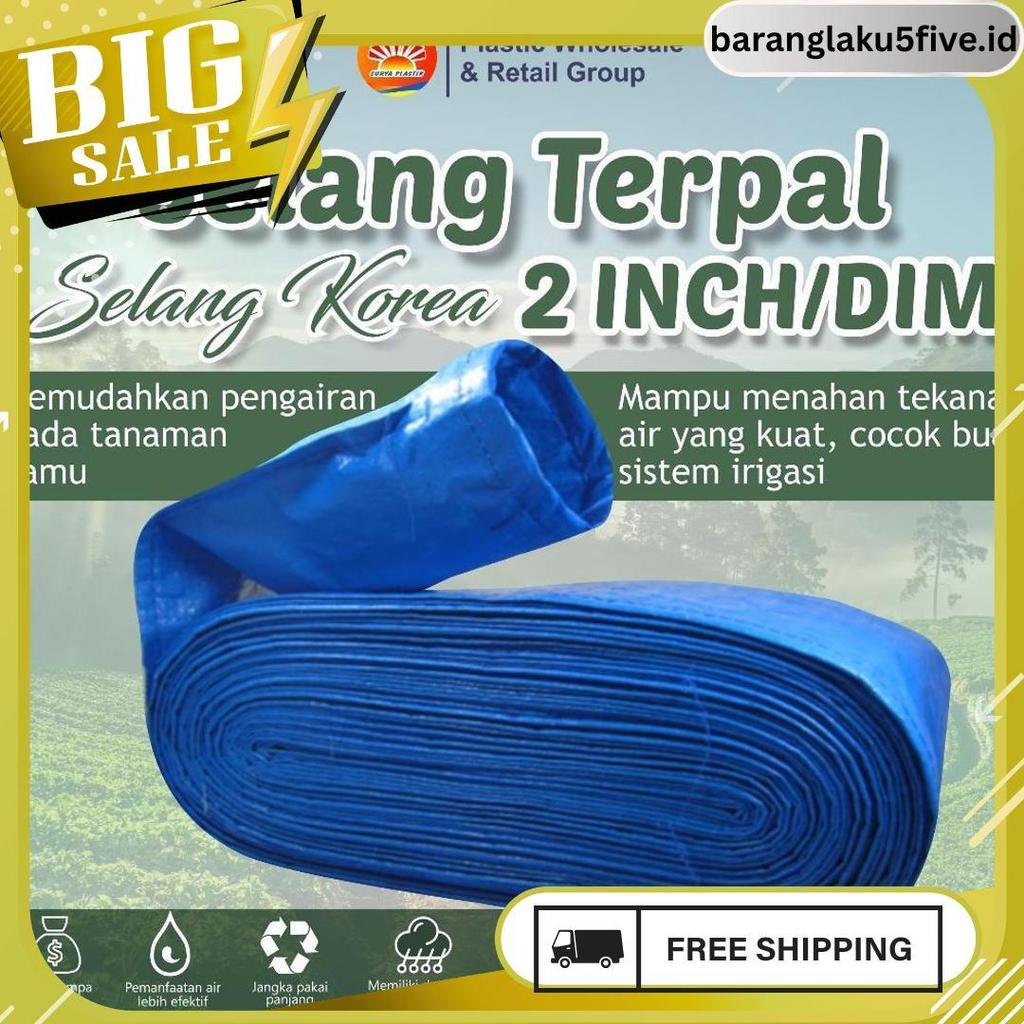 Selang Terpal Plastik 2 Dim / 2 Inch 11 Cm Berbagai Ukuran Termurah