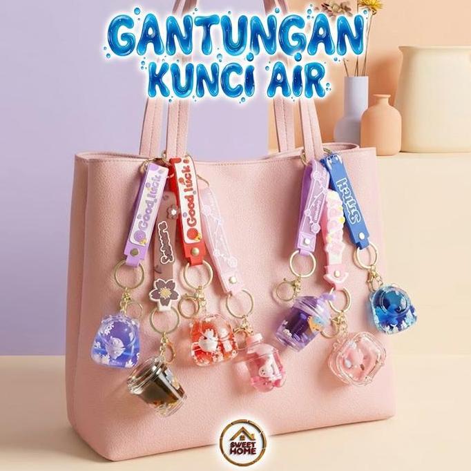 SEDANG Gantungan Kunci Karakter Led Lampu Lucu dan Gantungan Kunci Air Tas Gantungan Kunci Karakter 