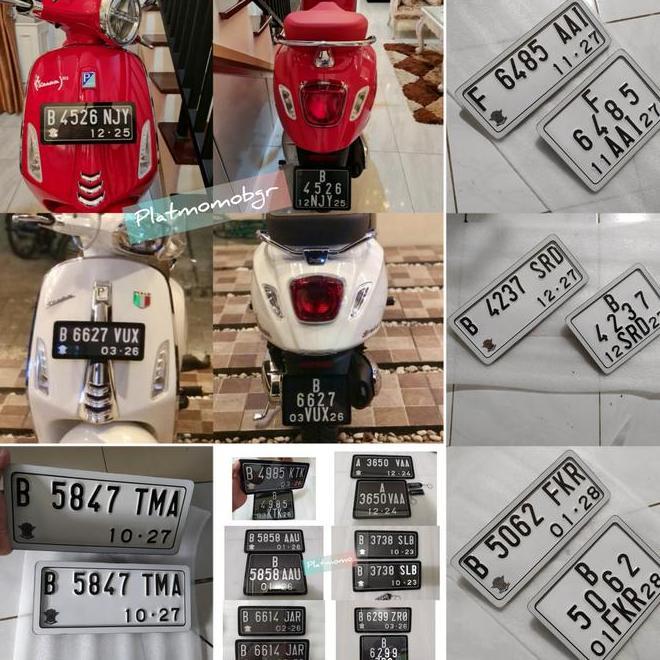 Cover Plat Akrilik Acrylic Vespa