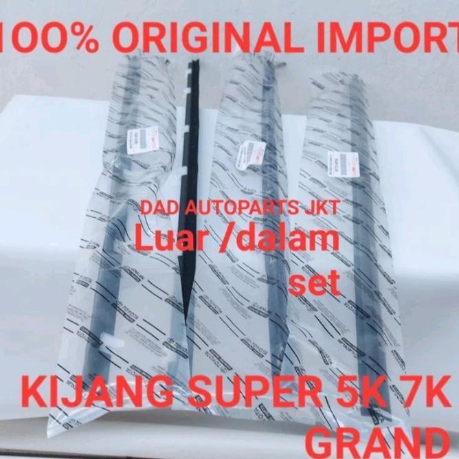 Karet Pelipit Kaca/Weather Super 7K 7K Kaca Strip Luar Dalam Kijang Grand