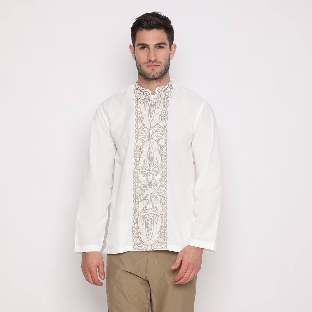 original ricardo collection baju koko bordir pria lengan panjang