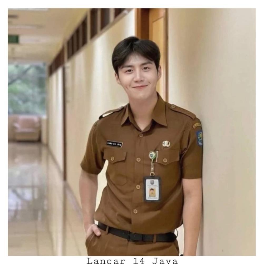 Bagus Seragam Pns Pria Lengan Panjang Baju Dinas Pemda Baju Pns Khaki Tua Baju Pemda Pria Seragam Gu