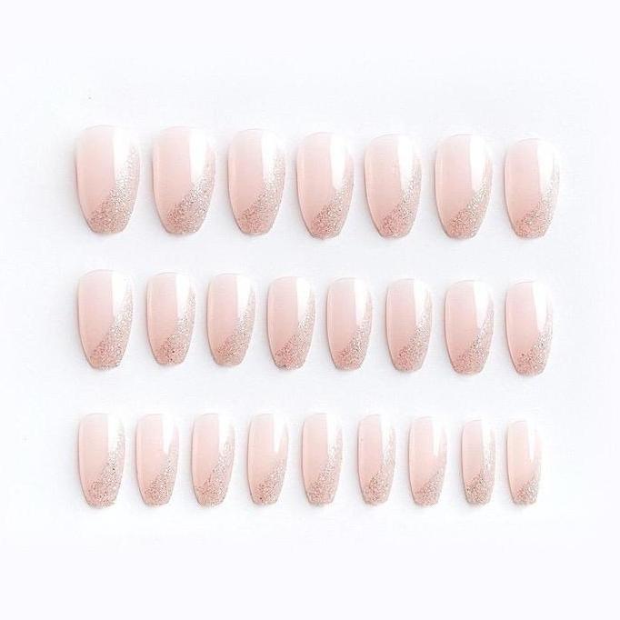 Neiru- Kuku Palsu Polos Ujung Putih / Nail Art / Fake Nail - Kk-032