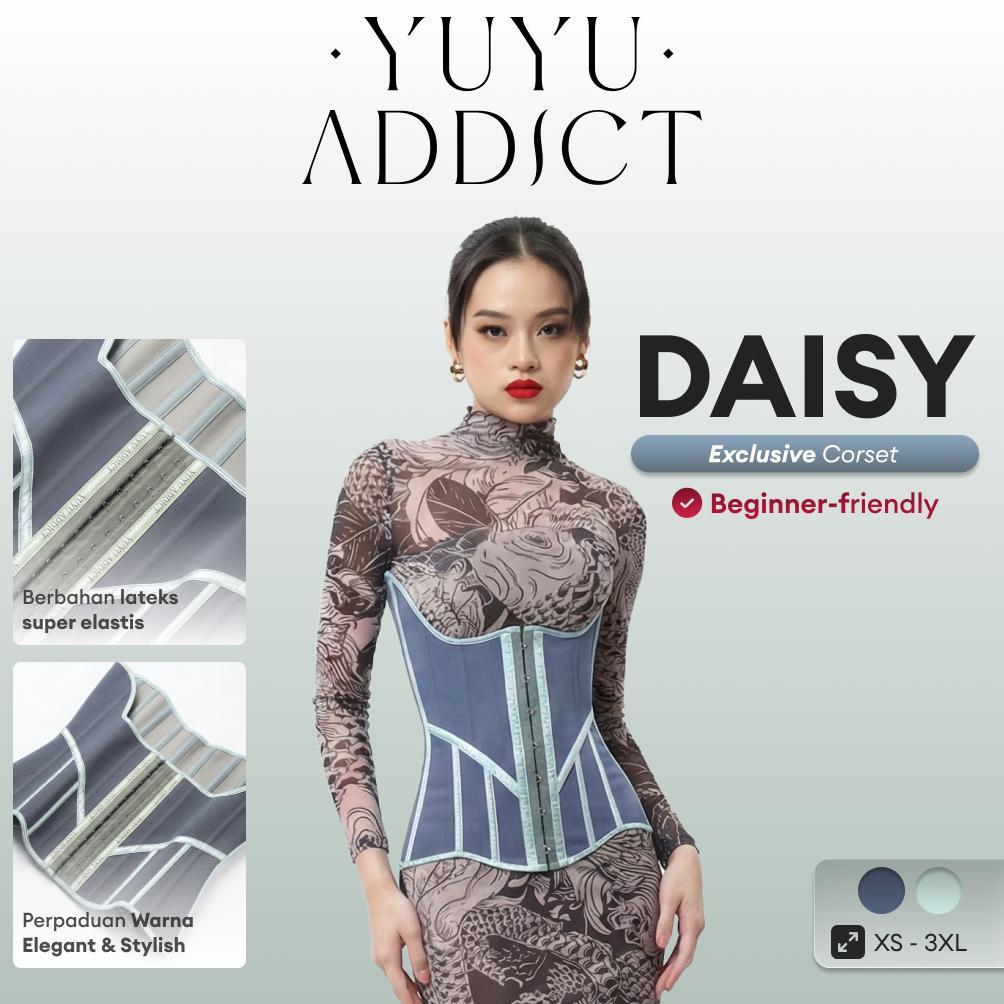 YUYUADDICT - DAISY Latex Korset Stretchy LatexCorset Korset