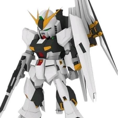 DIY Papercraft SD Gundam RX-93 Papercraft Kertas BC (DIY=Kertas)