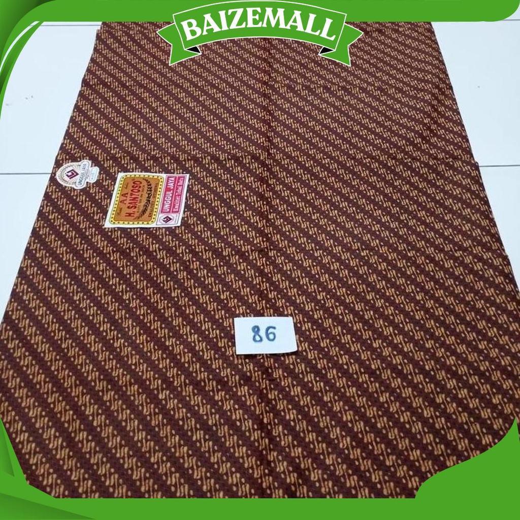 Kain Batik H Santoso AA Unggul Jaya | Batik Sogan Motif Sidomulyo Parang Kusumo Mukti GBM Termurah
