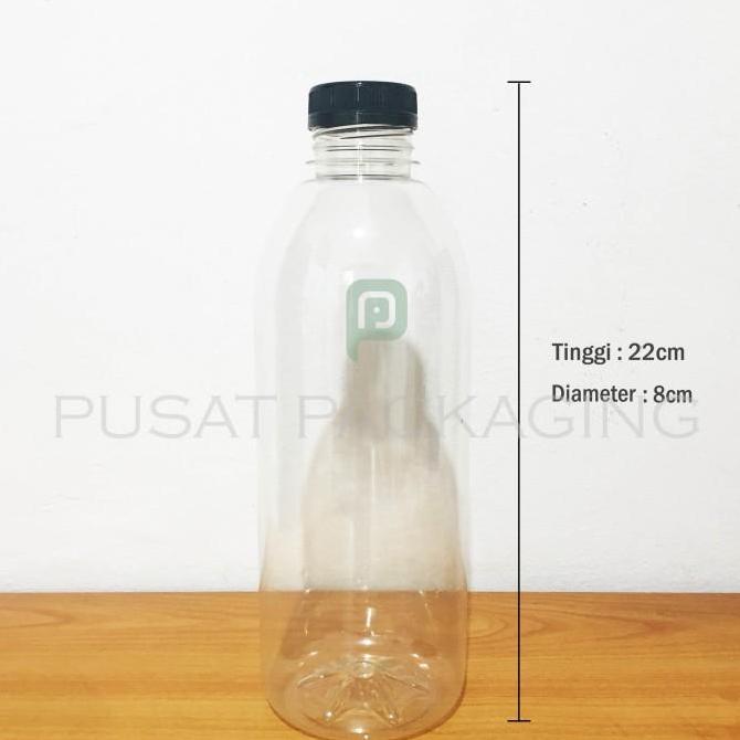 Botol Kale 1 Liter Botol Plastik 1000ml Botol Jus Kopi 1000 ml Tebal