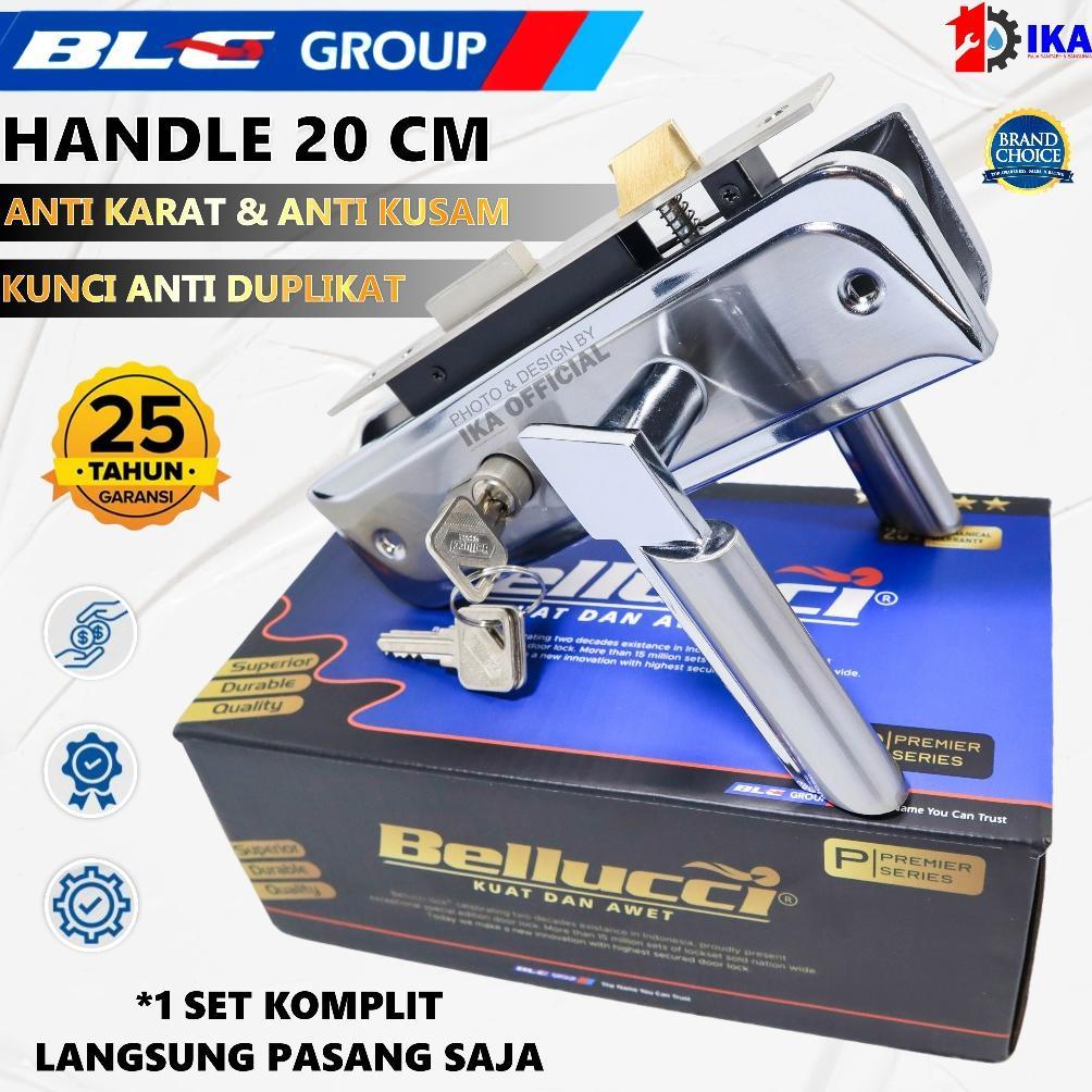 Slot Kunci Handle Handel Bellucci Oregon Silver Hendel Pintu Set Medium 20 CM / Kunci Pintu Tanggung
