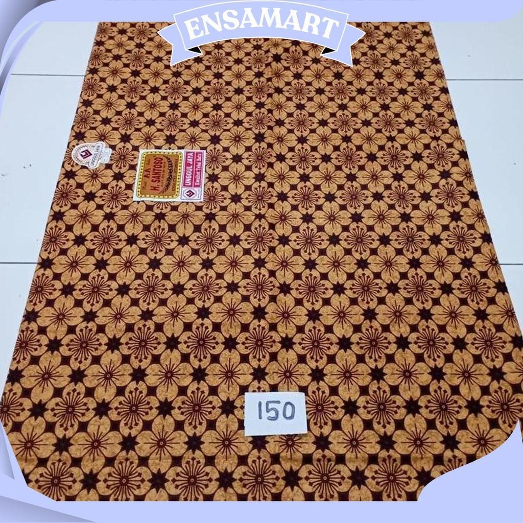 Kain Batik H Santoso AA Unggul Jaya | Batik Sogan Motif Sidomulyo Parang Kusumo Mukti GBM Terbaru